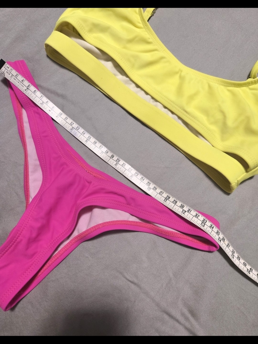 Fashion Nova Hot Neon Yellow & Pink Euphoria Bikini Set. S - Picture 11 of 11